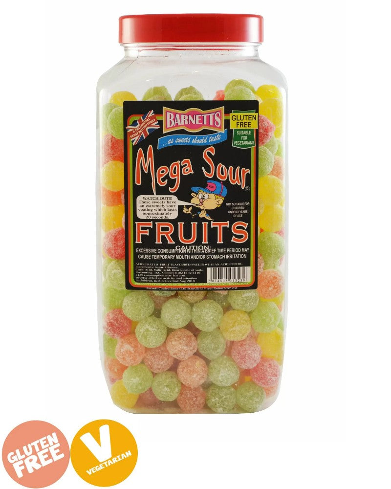 Barnetts Mega Sour Fruits Loose Sweets Vegetarian Gluten Free