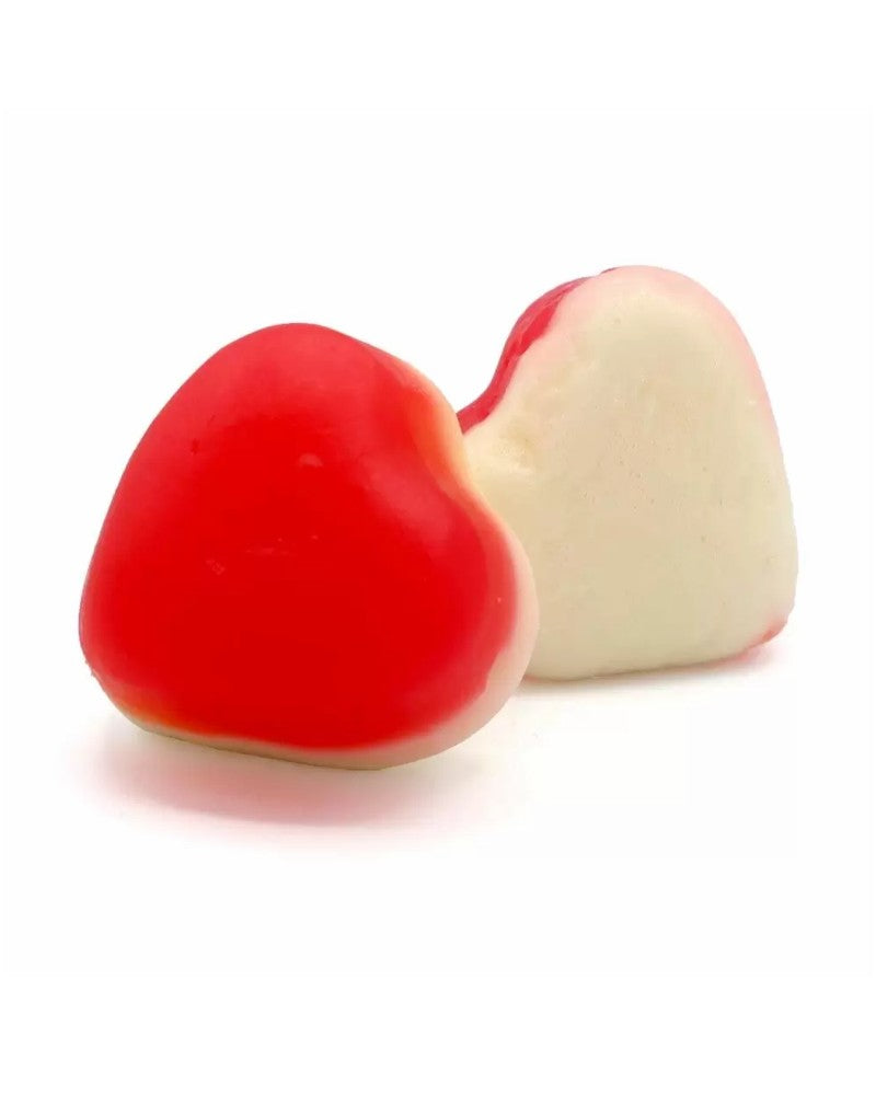 Ravazzi Strawberry & Cream Red Gummy Hearts Loose Sweets| Malvern Sweets